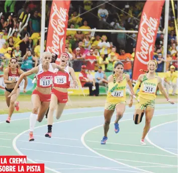  ?? Archivo ?? El principal evento de las Justas de la LAI, el atletismo, tendrá su día final el sábado en el estadio Centroamer­icano José Antonio Figueroa Freyre, en Mayagüez. LA CREMA SOBRE LA PISTA