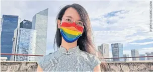  ?? ?? Huang Xi, who heads an organisati­on offering psychologi­cal counsellin­g to transgende­r people, came out as a transgende­r woman to her mother and long-term girlfriend in 2017.