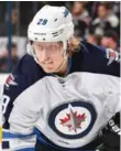  ?? JAMIE SABAU/NHLI VIA GETTY IMAGES ?? Patrik Laine is tied for the Jets’ goal-scoring lead with 17 in his sophomore season.