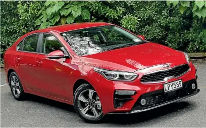  ?? DAMIEN O'CARROLL/ STUFF ?? Kia has popped a few vents and intakes on the new Cerato to remind you they also make the Stinger.