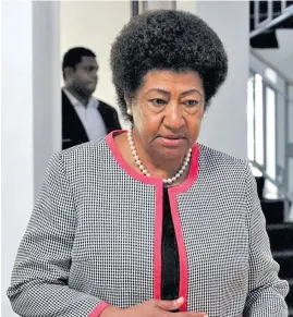  ?? Photo: Parliament of Fiji ?? Opposition leader Ro Teimumu Kepa.