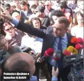  ??  ?? Protesta e djeshme e banorëve të Astirit