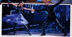  ?? ?? LEATHER LOOK: Dancer Nancy Wu and presenter Rhys Stephenson