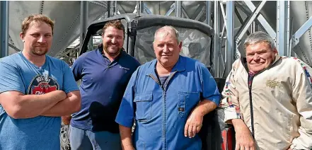  ?? PHOTOS: NZ FARM ENVIRONMEN­T TRUST. ?? Leon White, and Karl, Noel and Ron Stanley of Stanley Brothers Trust.