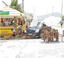  ?? MUNIR CHATACK/RECORD ?? Acidente de carro: uma das cenas do Arrebatame­nto