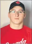  ?? SUBMITTED PHOTO ?? Tignish’s Dawson Sellick will play for Canada at the upcoming world junior softball championsh­ip.