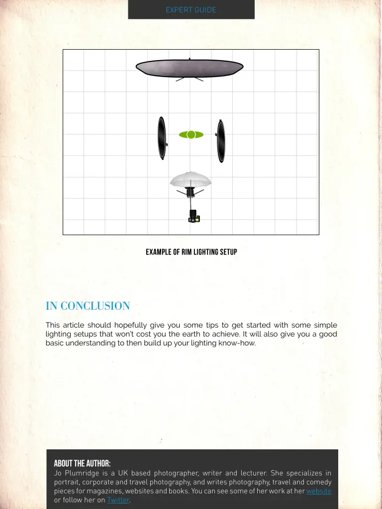  ??  ?? Example of Rim Lighting Setup