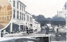  ??  ?? Shore Street in Cushendall with the original shop front, and (left) the store’s delivery van in 1930. Inset top: present owner Andrew McAlister