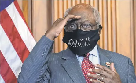  ?? AP ?? “It’s all about the future,” says House Majority Whip James Clyburn of South Carolina.