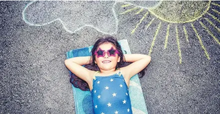  ?? — GETTY IMAGES FILES ?? It’s important to teach children how to stay safe and healthy in the heat.