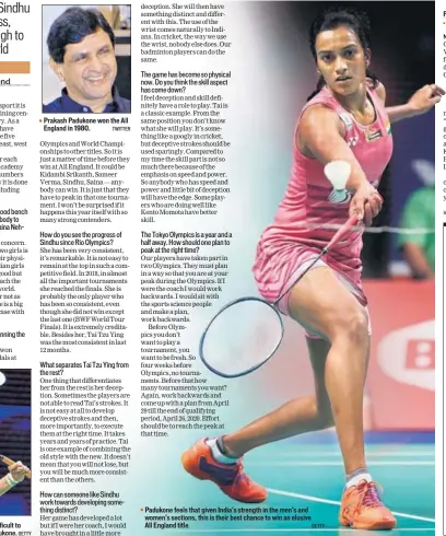  ?? TWITTER GETTY ?? Prakash Padukone won the All England in 1980. Padukone feels that given India’s strength in the men’s and women’s sections, this is their best chance to win an elusive All England title.