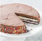  ?? [PHOTO BY DANIEL J. VAN ACKERE, AMERICA’S TEST KITCHEN/AP] ?? This basic ice cream cake appears in the cookbook “The Perfect Cake.”