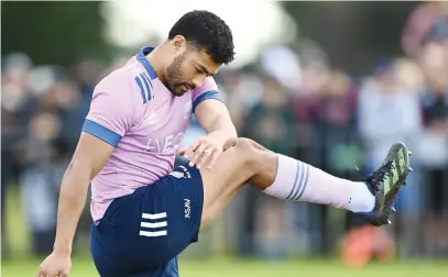  ?? Picture: Getty Images ?? PIVOT. Richie Mo’unga will start at flyhalf for their Rugby Championsh­ip clash against the Springboks at Ellis Park tomorrow.