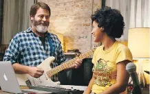  ?? SONY ?? Nick Offerman has some growing up to do in Hearts Beat Loud, but he only wants the best for his daughter, played by Kiersey Clemons.