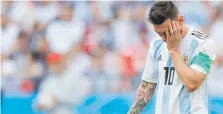  ?? |AP ?? Messi con la camiseta albicelest­e: ¿adiós definitivo?
