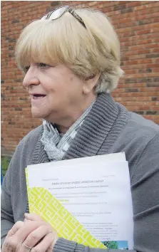  ?? DAX MELMER ?? Marina Clemens, executive director of Drouillard Place, says she is not opposed to a dry house, she is just opposed to its location in a block of Drouillard Road slated for commercial growth.