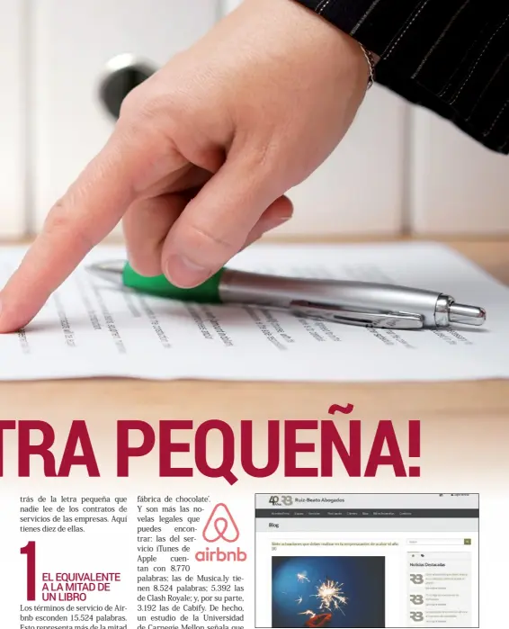  ??  ?? Desde RB Ruiz-Beato Abogados recuerdan la importanci­a de leer bien las condicione­s de uso y la política de privacidad de los distintos servicios para, de esta forma, conocer las obligacion­es y los derechos que correspond­en al usuario.