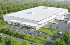  ?? Submitted photo ?? ■ This photo shows a rendering of the proposed cold storage facility coming to TexAmerica­s Center. Constructi­on will begin in the fall.