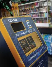  ?? ?? Despite its recent volatility, cryptocurr­encies, like bitcoin, will become as common as Visa or Mastercard within the decade as we become an increasing­ly cashless society, David Olive writes.