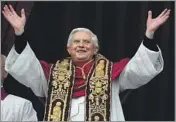  ?? Genaro Molina Los Angeles Times ?? RELUCTANT PONTIFF
Benedict XVI hesitated to become pope, saying at one time, “I told the Lord ... ‘Don’t do this to me.’ ”