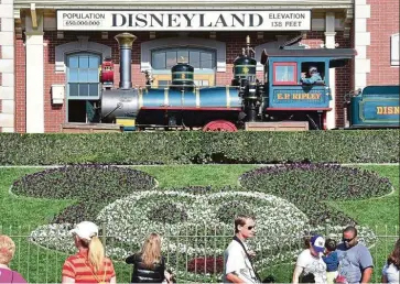  ??  ?? Delayed indefinite­ly: Walt Disney still plans to open its Downtown Disney shopping district on July 9, but it is no longer moving ahead with the planned July 17 reopening of its Disneyland and California Adventure parks. — AFP