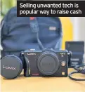  ??  ?? Selling unwanted tech is popular way to raise cash