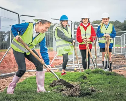  ?? Picture: Mhairi Edwards. ?? From left: Ava Webster, 11, from Canongate Primary School; Gemma Farquharso­n, 10, from Lawhead Primary; Gabbi Patino Mains, 11, from Tayport Primary; and Brooke Martin, 10, from Canongate Primary.