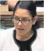  ??  ?? NO ANSWERS Priti Patel