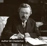  ?? ?? Author GK Chesterton