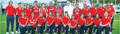  ??  ?? Oman women’s cricket team.