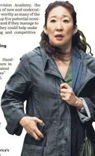  ?? SOPHIE MUTEVELIAN ?? Sandra Oh kills it in BBC America’s “Killing Eve.”