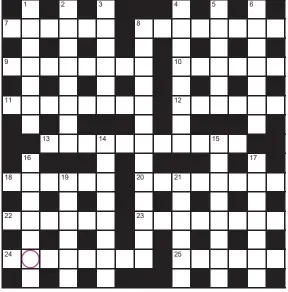  ?? ?? PLAY our accumulato­r game! Every day this week, solve the crossword to find the letter in the pink circle. On Friday, we’ll provide instructio­ns to submit your five-letter word for your chance to win a luxury Cross pen. UK residents aged 18+, excl NI. Terms apply. Entries cost 50p.