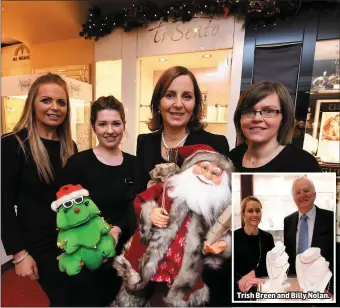  ??  ?? Trish Breen and Billy Nolan. Jean Ann O’Connell, Stacy Moriarty, Ciara Nolan and Evelyn Culhane of Hilsers, Tralee.