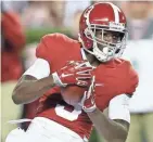  ?? AP ?? Alabama wide receiver Calvin Ridley didn’t have a good combine but has the ability to make big plays.