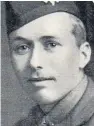  ??  ?? Lt Angus Mearns died 100 years ago tomorrow after his plane was shot down.
