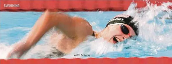  ??  ?? Katie Ledecky