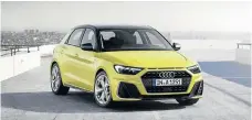  ??  ?? The design of the new A1 is a matter of debate. The interior, top, features the Polo dashboard architectu­re but with plenty of Audi touches.