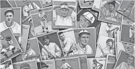  ?? AUCTIONEER­S PROVIDED BY PAUL MCINNIS ?? Forty-eight Hall of Fame baseball players, Batman and Superman comic books and hundreds of other trading cards are a part of the Harry W. O'Brien collection being sold by Paul McInnis Auctioneer­s May 4.