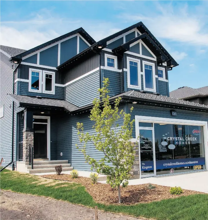  ?? Dylan Thompson/Edmonton Journal ?? The Kingston show home by Crystal Creek Homes is located in the southwest Edmonton neighbourh­ood of Allard. Its spacious design is ideal for growing families.