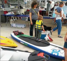  ?? SUBMITTED PHOTO ?? The New York Sea Grant Inflate-A-Fleet exhibit made its debut on the New York City waterfront in 2017. It will visit the Central New York Boat Show in Syracuse Feb. 15-18, 2018.