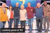  ??  ?? Looking good at 50
A QUESTION OF SPORT AT 50 BBC1, 8.30pm/BBC1 Wales, 9pm