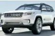  ??  ?? JEEP The only real spot in the Jeep lineup for a new model is at the top, above the Grand Cherokee, and the Yuntu concept could be it.