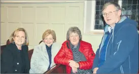  ?? (Pic: John Ahern) ?? Concert goers who enjoyed the ‘Iconic’ performanc­e in St. George’s Arts & Heritage Centre, Mitchelsto­wn, l-r: Vera O’Donovan, Cllr. Deirdre O’Brien, Mary Gorey and Denis Gorey.