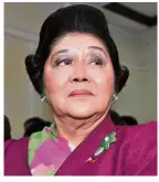 ??  ?? Overdue justice: The Philippine­s’ anti-corruption court ordered the arrest of its former first lady Imelda Marcos after finding her guilty on seven counts of graft during the two-decade rule of her husband and former dictator, Ferdinand.