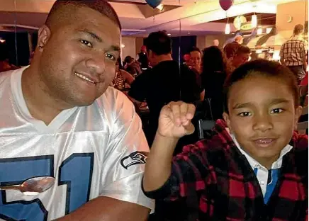  ??  ?? Fulumoa Daly, left, and his nephew, Ezekiel Tanielu-Loua, 12 – both died in the crash.