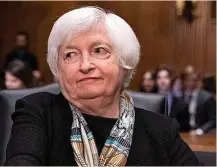  ?? ?? Janet Yellen, secretaria del Tesoro de EEUU.