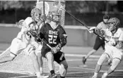  ?? STEPHEN M. DOWELL/STAFF PHOTOGRAPH­ER ?? Bishop Moore juniorJake Kiefer (22) leads the Hornets with 68 goals scored going into the FHSAA final four today.