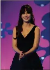  ??  ?? Zooey Deschanel hosts ‘The Celebrity Dating Game’ Monday on ABC.