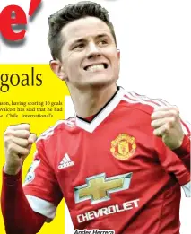  ??  ?? Ander Herrera