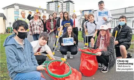  ?? Well done to the youngsters ?? Clean up Cambuslang